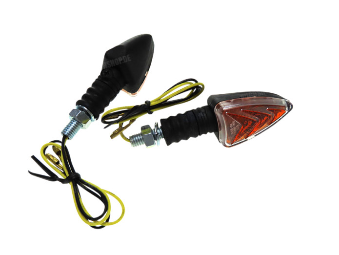 Fahrtrichtungsanzeiger Universal LED Modell Pfeil Schwarz Satz