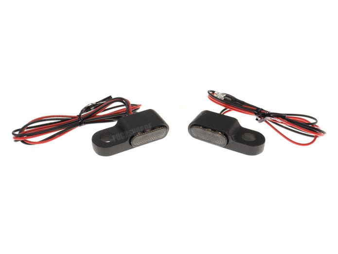 Knipperlicht universeel LED model klein zwart set