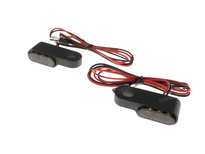 Knipperlicht universeel LED model klein zwart set
