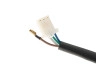 Koplamp rond 165mm halogeen 12V 35W mat zwart geel glas met rooster thumb extra