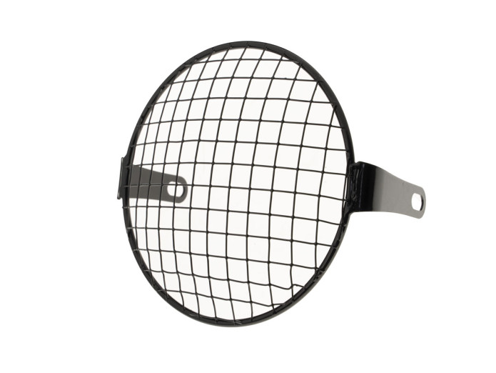 Headlight grill black 160mm for 165mm light black