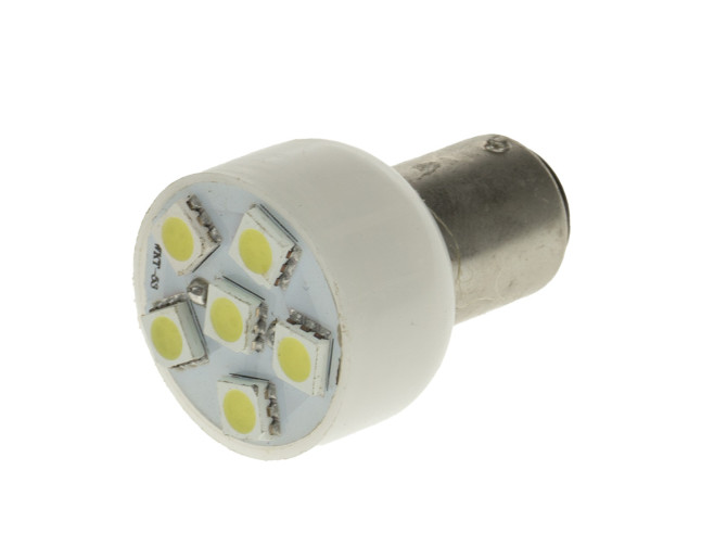 Lamp BAY15d 12V  Bollard LED 6 SMD wit (DC) product