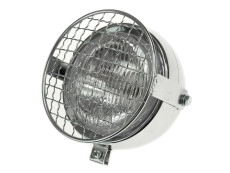 Koplamp rond 130mm Maxi chroom GUIA met rooster