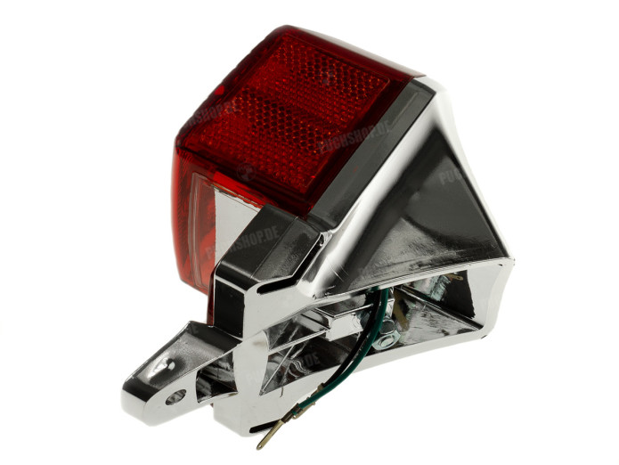 Taillight Puch Maxi / Pearly style big model with brake light chrome