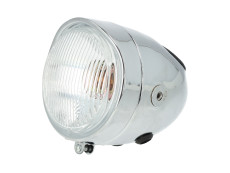 Scheinwerfer Eierlampe 102mm Puch Maxi S / N seite Befestigung Chrom
