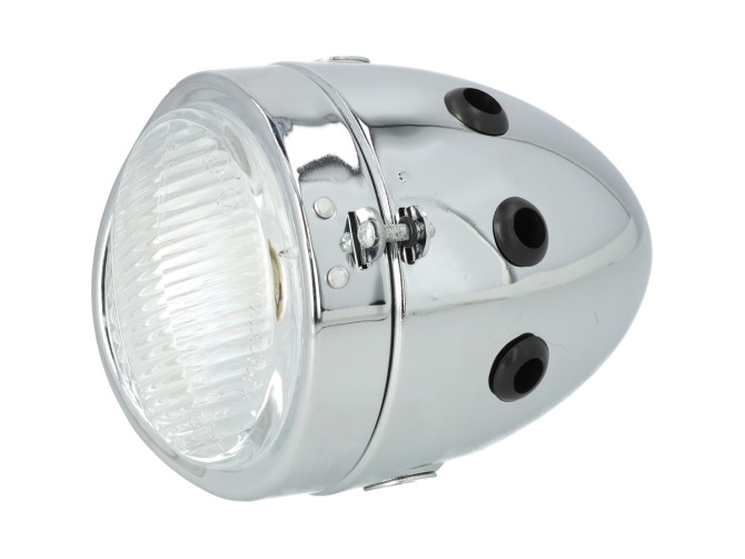 Scheinwerfer Eierlampe 102mm Komplett Chrome Nachbau product
