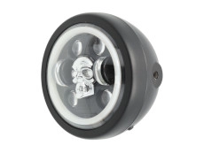 Koplamp rond 165mm Angel Eye "RGB Skull" LED 12V Koplamp rond 165mm Angel Eye "RGB Skull" LED 12V