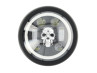 Headlight round 165mm Angel Eye "RGB Skull" LED 12V