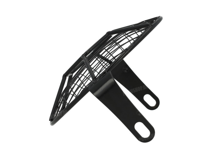 Koplamprooster rond 160mm voor 165mm lamp zwart versterkt