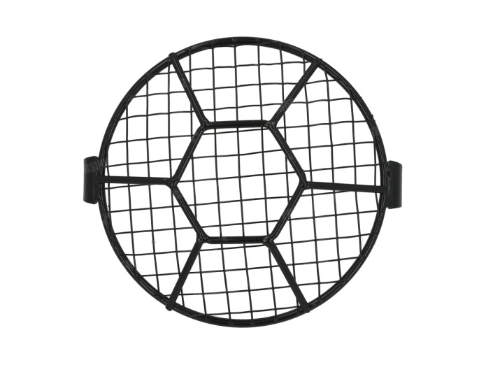 Koplamprooster rond 160mm voor 165mm lamp zwart versterkt