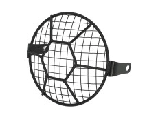 Koplamprooster rond 160mm voor 165mm lamp zwart versterkt Koplamprooster rond 160mm voor 165mm lamp zwart versterkt