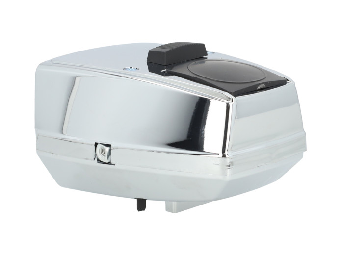 Koplamp vierkant 115mm chroom met schakelaar