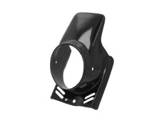Koplampspoiler rond Puch Maxi / Macho Rider universeel zwart 