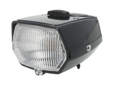 Headlight square 115mm black with switch
