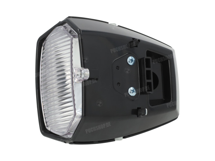 Headlight square 115mm black with switch