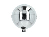 Headlight round 130mm classic chrome 
