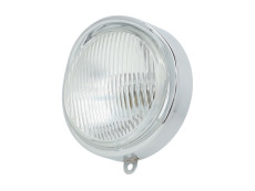 Headlight egg-model 102mm Puch Maxi S / n ring chrome with glas