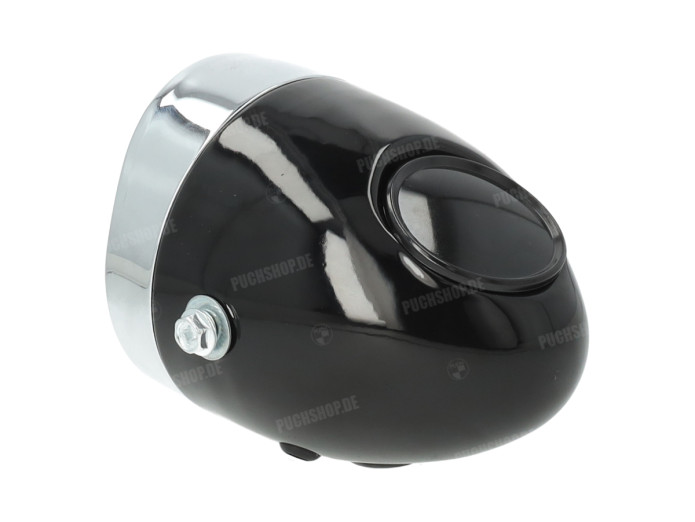 Headlight egg-model 102mm complete black replica