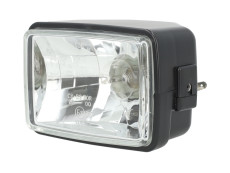 Headlight square 150mm black clear glass A-quality Headlight square 150mm black clear glass A-quality