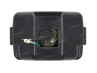 Headlight square 150mm black clear glass A-quality Headlight square 150mm black clear glass A-quality