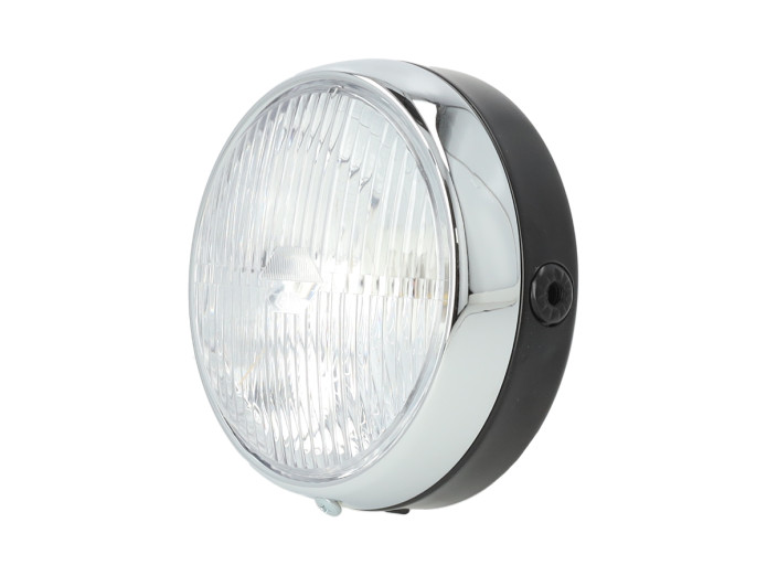 Headlight round 145mm GUIA black 