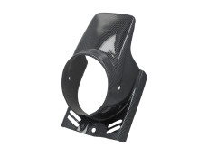 Koplampspoiler rond Puch Maxi / Macho Rider universeel carbon look 