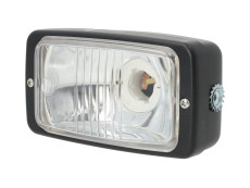 Headlight square 142mm GUIA black Headlight square 142mm GUIA black