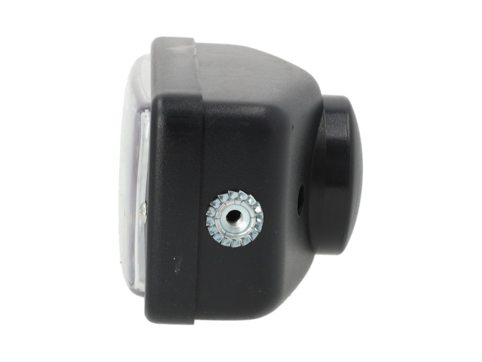 Headlight square 142mm GUIA black 