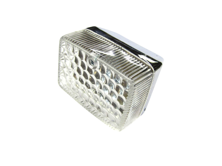 Taillight small chrome glass diamond pattern product