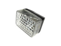 Taillight small model Ulo black with diamond pattern glass