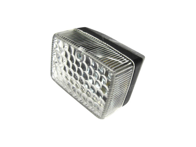 Taillight small model Ulo black with diamond pattern glass main