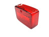 Achterlicht klein model Ulo rood (alleen glas) 2