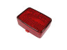 Achterlicht klein model Ulo rood (alleen glas) 2