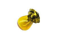 Lamp P26s 12 volt 15 watt koplamp met kraag geel