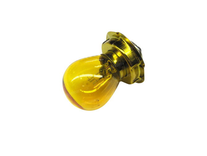 Light bulb P26s 6v 15 watt headlight with base yellow 1