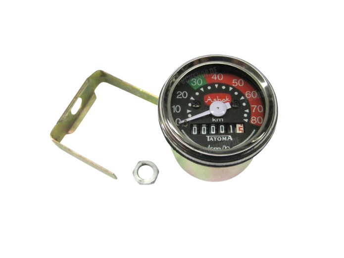 Teller kilometer 48mm 80 km/h VDO rep Puch Maxi universeel