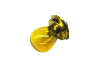 Lamp P26s 12 volt 15 watt koplamp met kraag geel