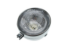 Headlight round 130mm classic chrome