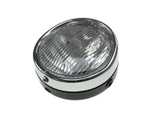 Headlight round 140mm black GUIA with switch