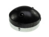 Headlight round 140mm black GUIA with switch thumb extra
