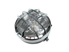 Headlight round 130mm cross with grill 