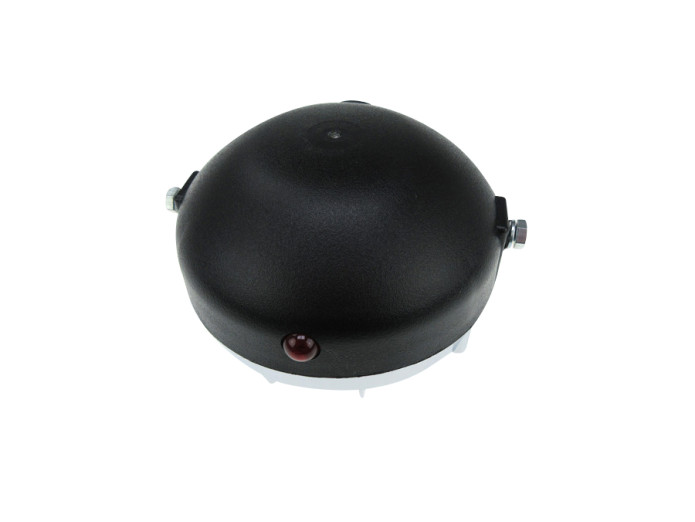Headlight round 130mm cross with grill black with chrome (P26S / SV8.5)