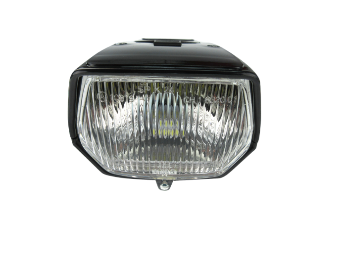 Headlight square 115mm black LED 6V
