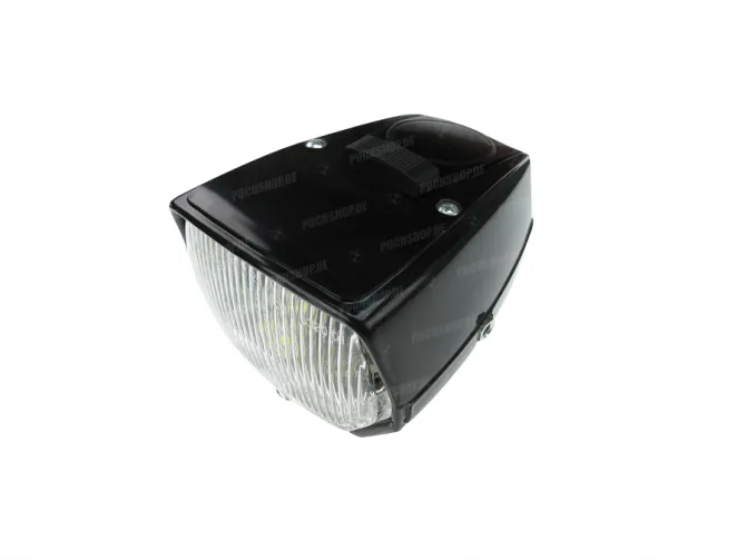 Headlight square 115mm black LED 6V with switch main