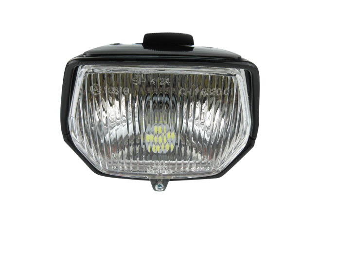 Headlight square 115mm black LED 6V with switch