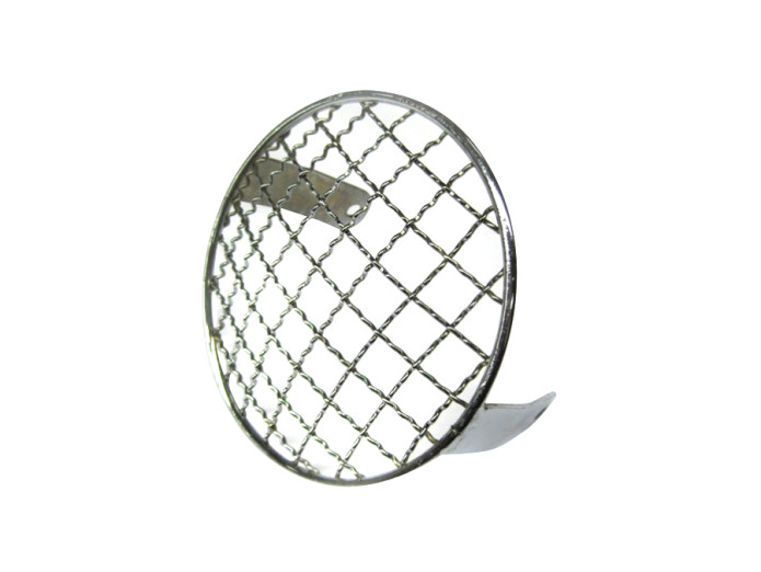 Headlight grill round 130mm chrome