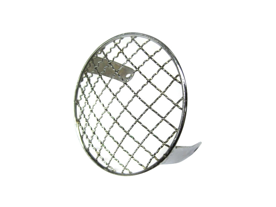 Puch Headlight round 130mm Maxi chrome with grill 