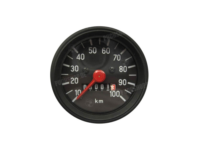 Speedometer kilometer 60mm 100 km/h Puch Monza / universal with light connection main