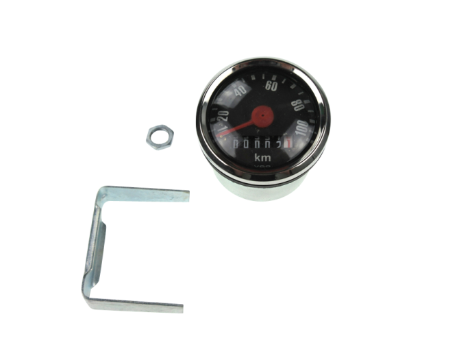 Speedometer kilometer 48mm 100 km/h black universal product