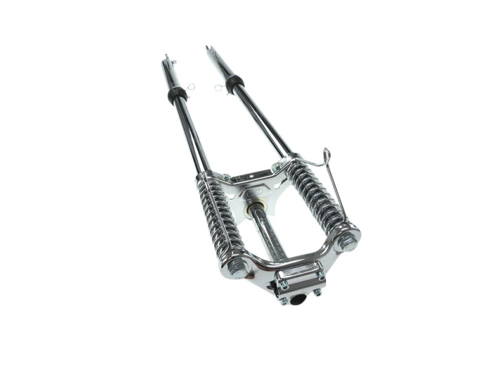 Voorvork Puch Maxi EBR lang 83cm chopper model chroom veren